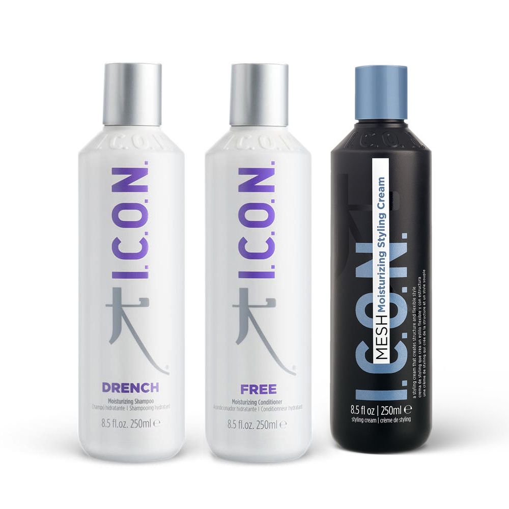 Pack Champú Drench + Acondicionador Free + Mesh ICON MD